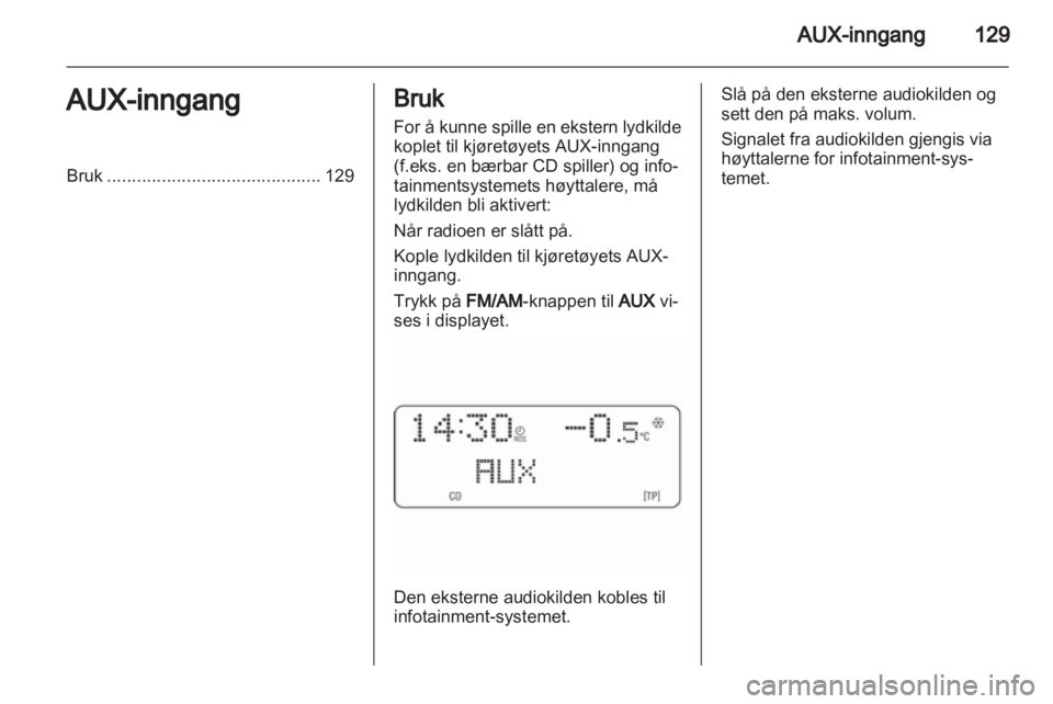 OPEL CORSA 2010.5  Brukerhåndbok for infotainmentsystem 