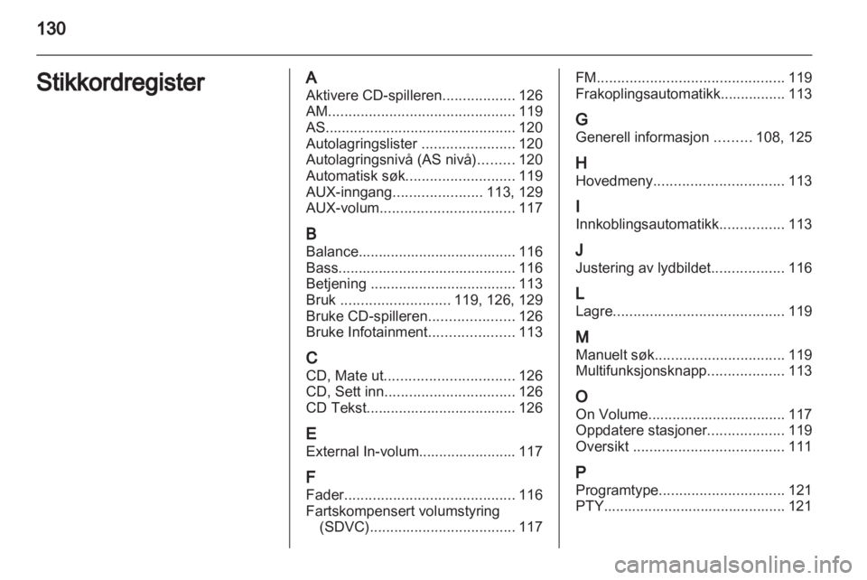 OPEL CORSA 2010.5  Brukerhåndbok for infotainmentsystem 