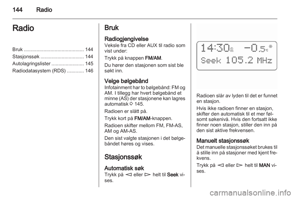OPEL CORSA 2010.5  Brukerhåndbok for infotainmentsystem 