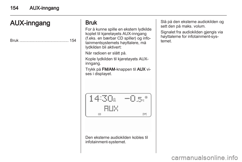 OPEL CORSA 2010.5  Brukerhåndbok for infotainmentsystem 