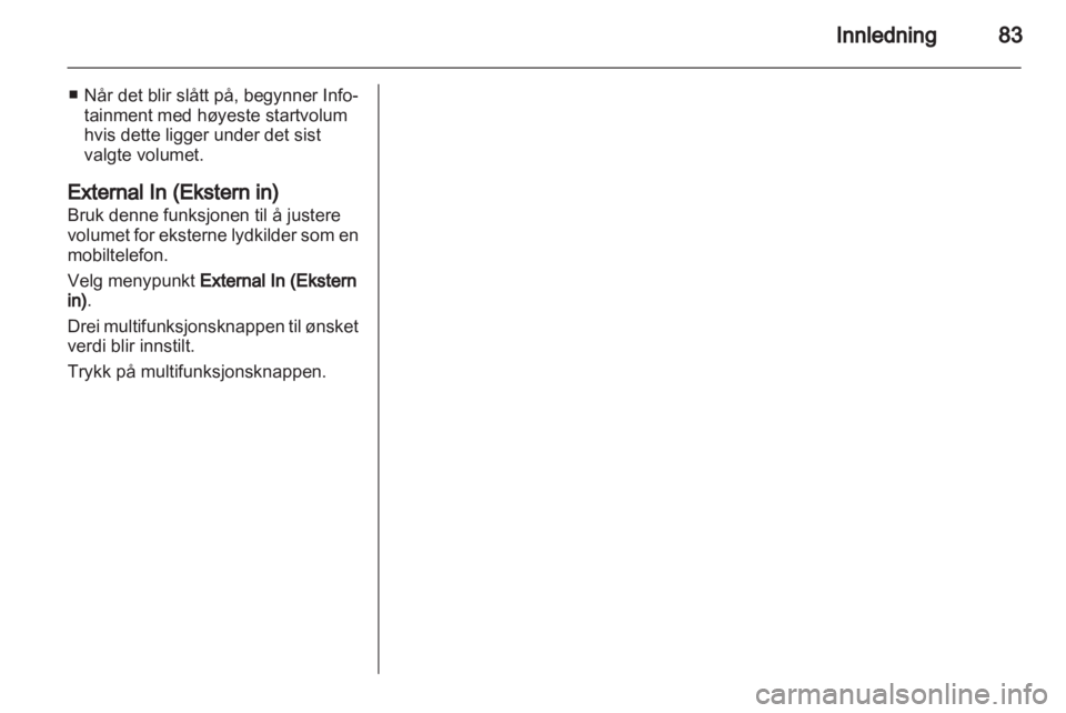 OPEL CORSA 2010.5  Brukerhåndbok for infotainmentsystem 