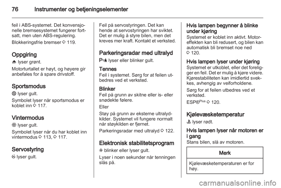 OPEL CORSA 2010.5  Instruksjonsbok 