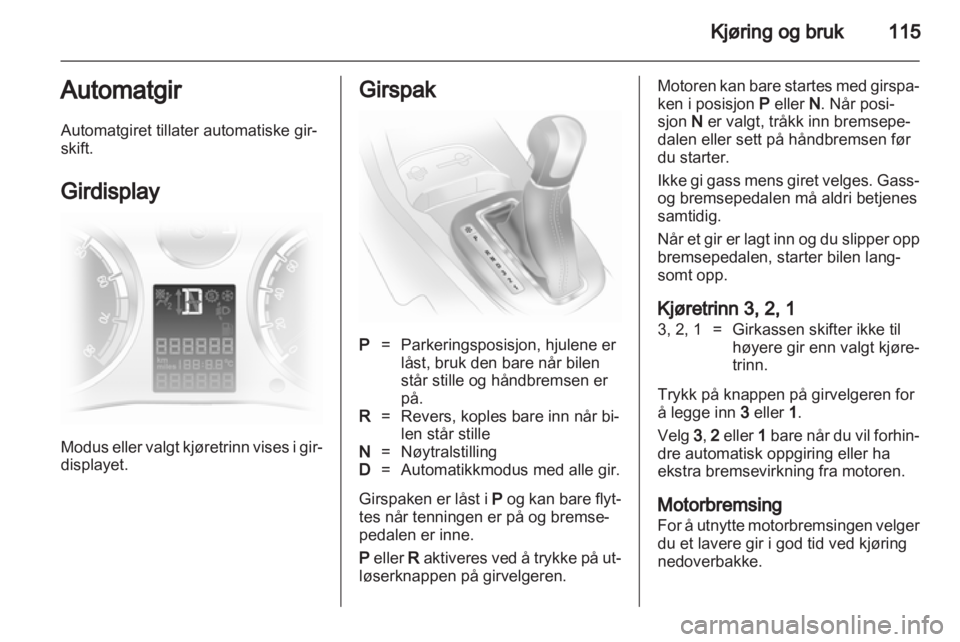 OPEL CORSA 2011  Instruksjonsbok 