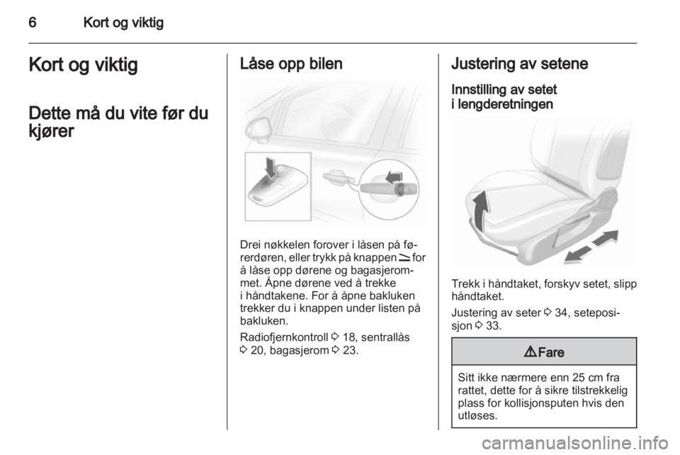 OPEL CORSA 2011  Instruksjonsbok 