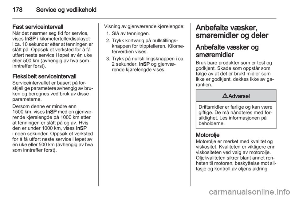 OPEL CORSA 2012  Instruksjonsbok 