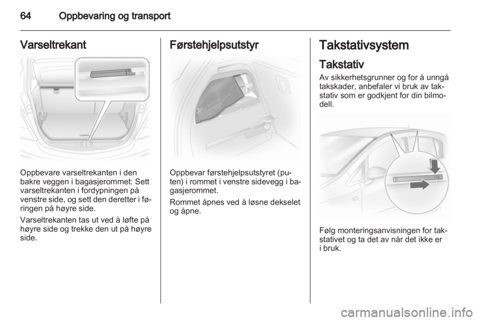 OPEL CORSA 2012  Instruksjonsbok 