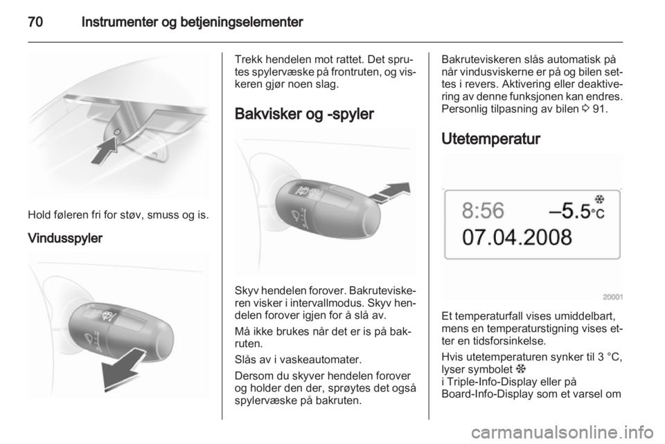 OPEL CORSA 2012  Instruksjonsbok 