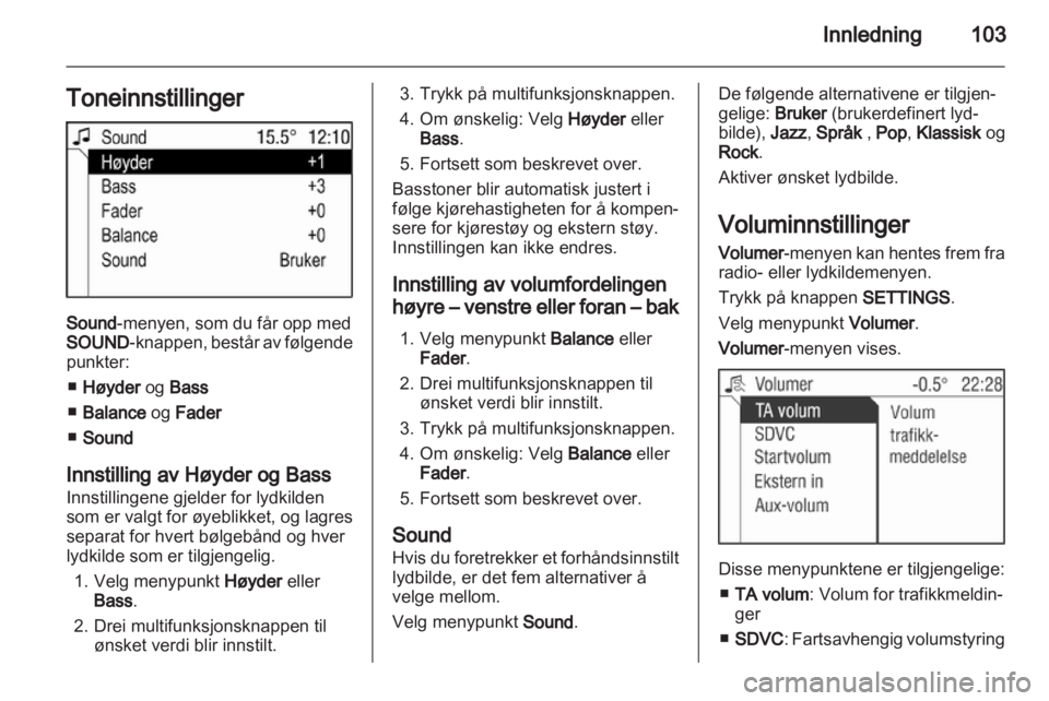 OPEL CORSA 2013  Brukerhåndbok for infotainmentsystem 