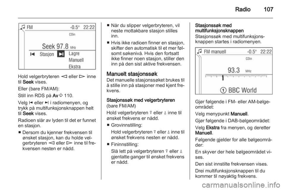 OPEL CORSA 2013  Brukerhåndbok for infotainmentsystem 