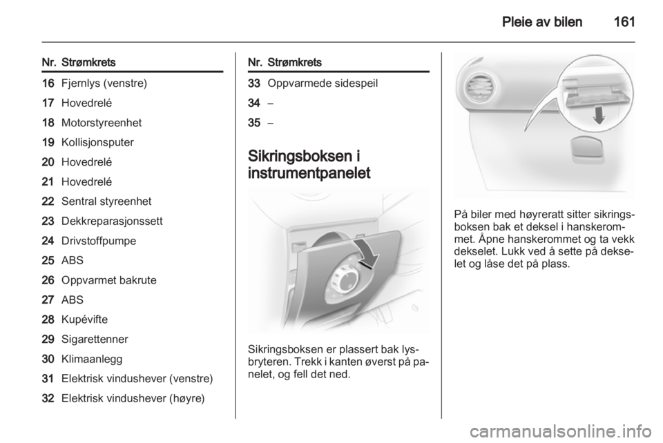 OPEL CORSA 2013  Instruksjonsbok 