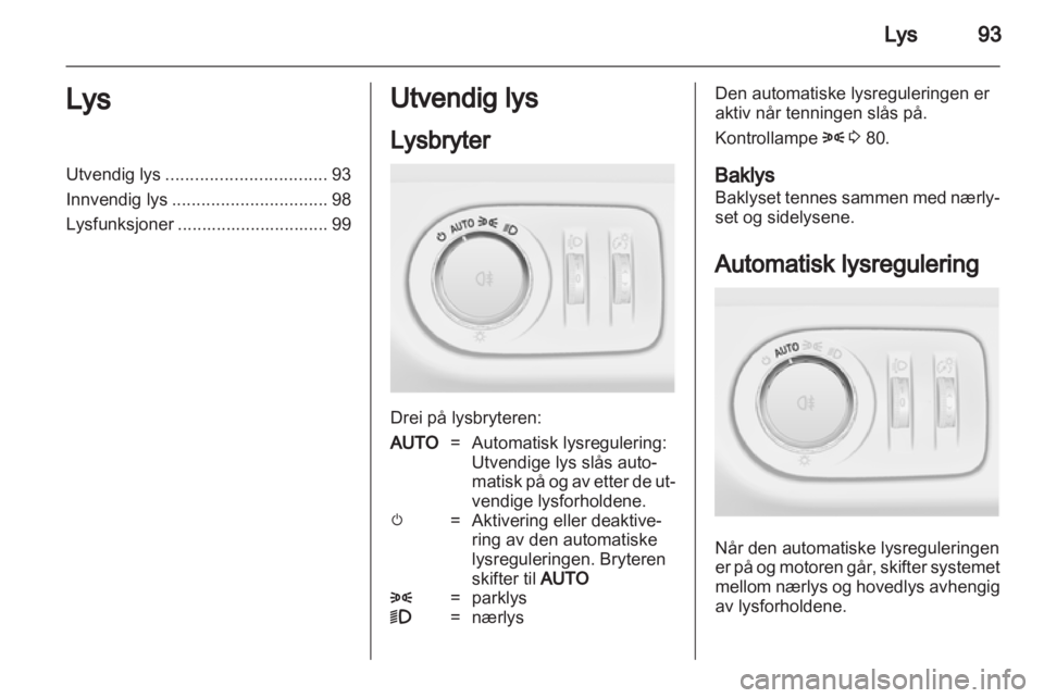 OPEL CORSA 2013  Instruksjonsbok 