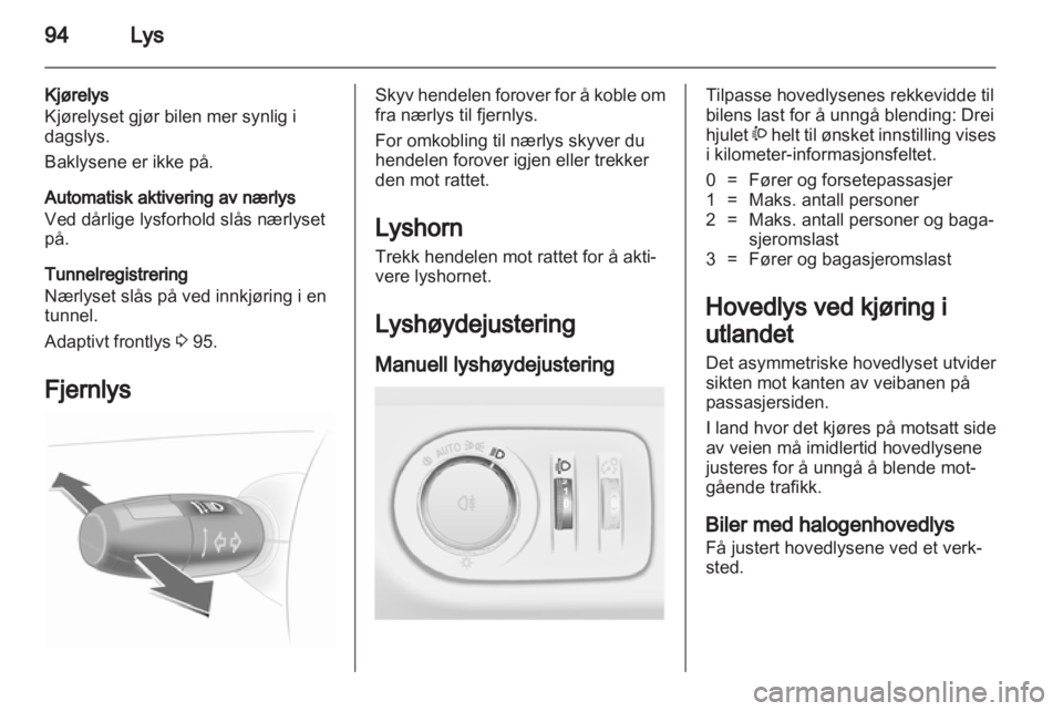 OPEL CORSA 2013  Instruksjonsbok 