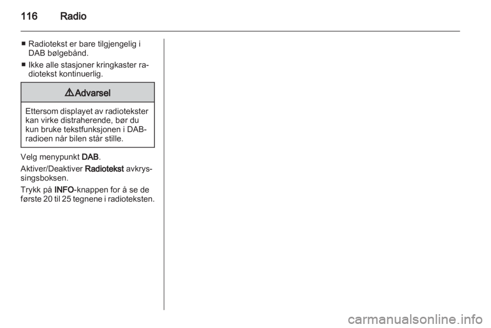 OPEL CORSA 2013.5  Brukerhåndbok for infotainmentsystem 