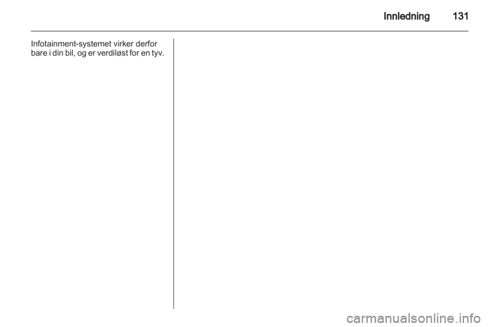 OPEL CORSA 2013.5  Brukerhåndbok for infotainmentsystem 
