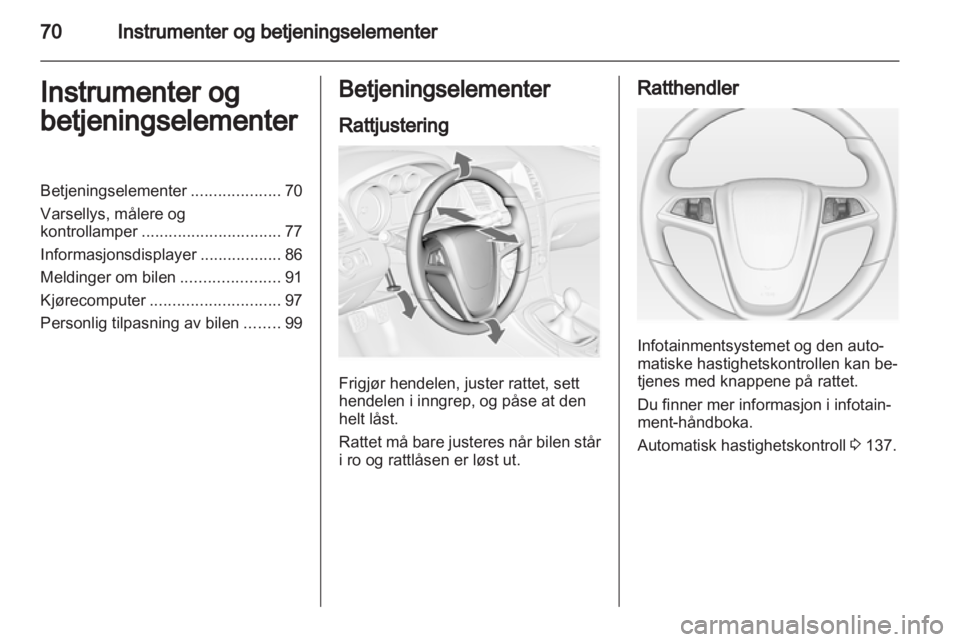 OPEL INSIGNIA 2010  Instruksjonsbok 