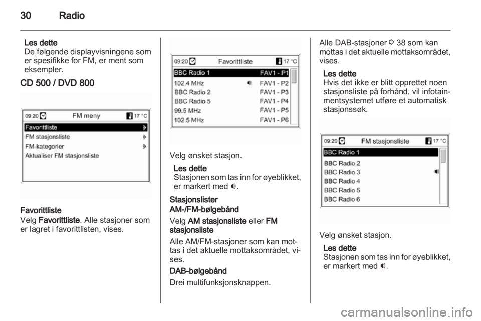 OPEL INSIGNIA 2010.5  Brukerhåndbok for infotainmentsystem 
