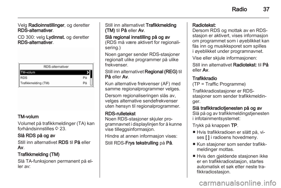 OPEL INSIGNIA 2010.5  Brukerhåndbok for infotainmentsystem 