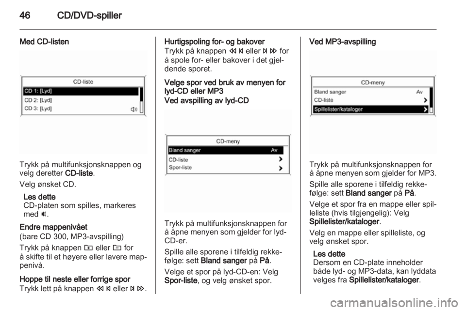 OPEL INSIGNIA 2010.5  Brukerhåndbok for infotainmentsystem 