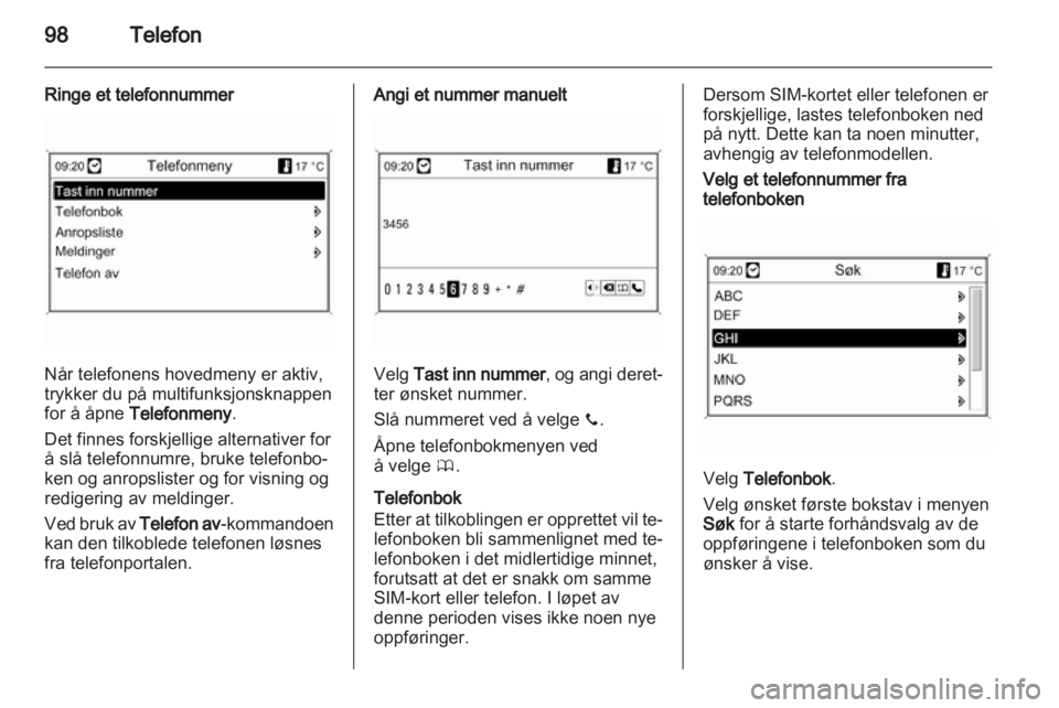 OPEL INSIGNIA 2010.5  Brukerhåndbok for infotainmentsystem 
