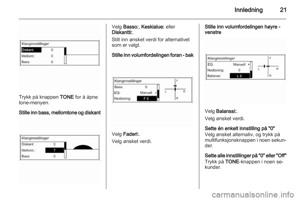 OPEL INSIGNIA 2011  Brukerhåndbok for infotainmentsystem 