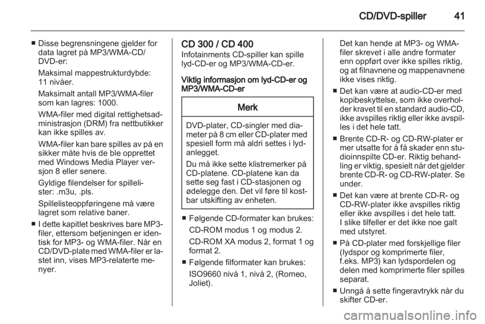 OPEL INSIGNIA 2011  Brukerhåndbok for infotainmentsystem 
