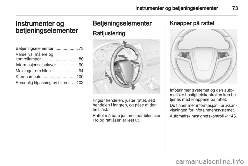 OPEL INSIGNIA 2011  Instruksjonsbok 