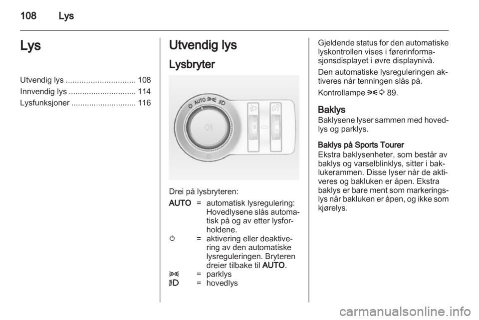 OPEL INSIGNIA 2011.5  Instruksjonsbok 
