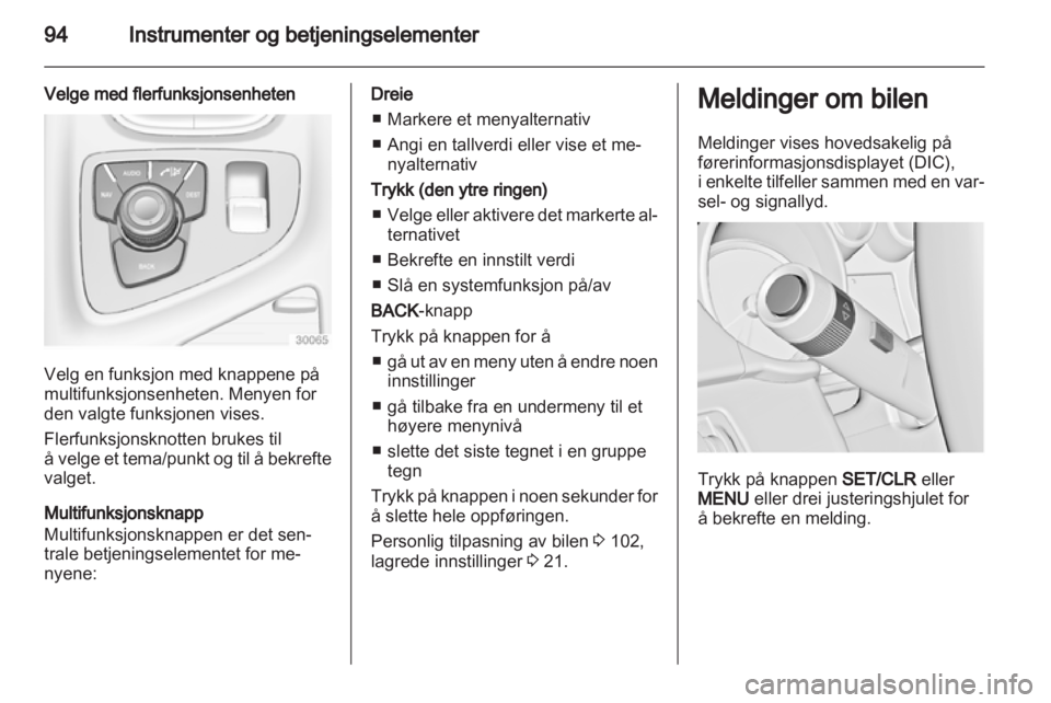 OPEL INSIGNIA 2011.5  Instruksjonsbok 