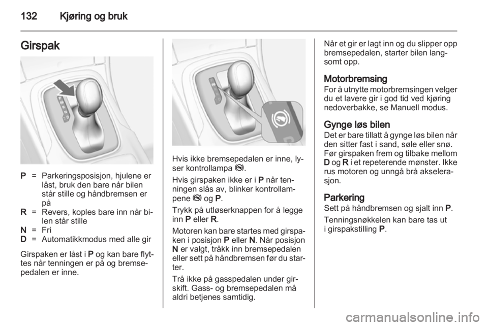 OPEL INSIGNIA 2012  Instruksjonsbok 