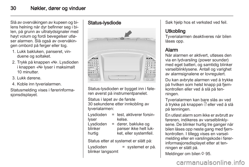 OPEL INSIGNIA 2012  Instruksjonsbok 