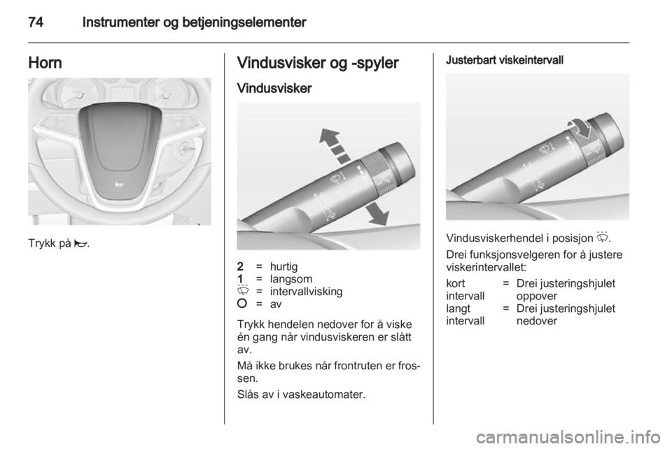OPEL INSIGNIA 2012  Instruksjonsbok 