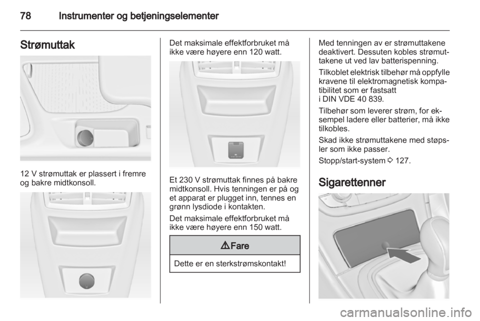 OPEL INSIGNIA 2012  Instruksjonsbok 