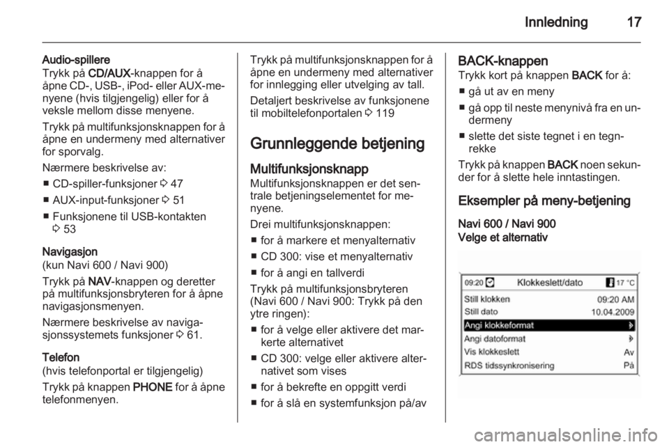 OPEL INSIGNIA 2012.5  Brukerhåndbok for infotainmentsystem 