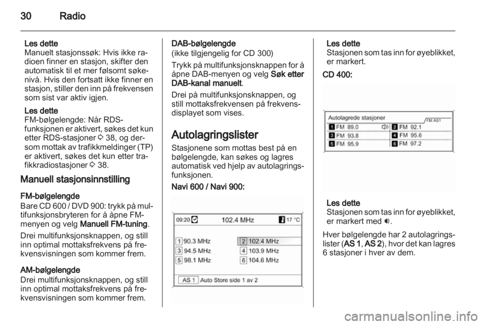 OPEL INSIGNIA 2012.5  Brukerhåndbok for infotainmentsystem 