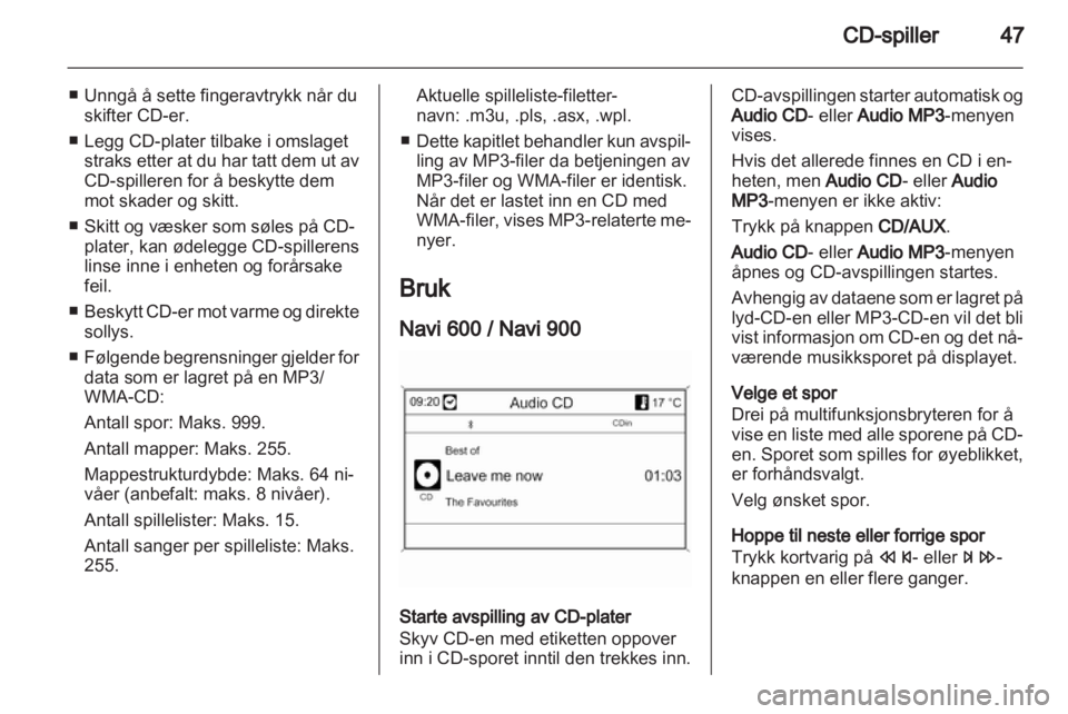 OPEL INSIGNIA 2012.5  Brukerhåndbok for infotainmentsystem 