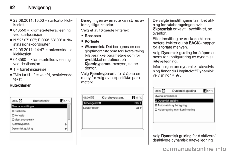 OPEL INSIGNIA 2012.5  Brukerhåndbok for infotainmentsystem 