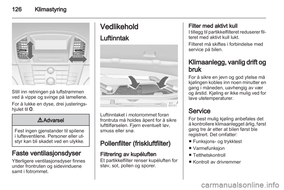 OPEL INSIGNIA 2012.5  Instruksjonsbok 
