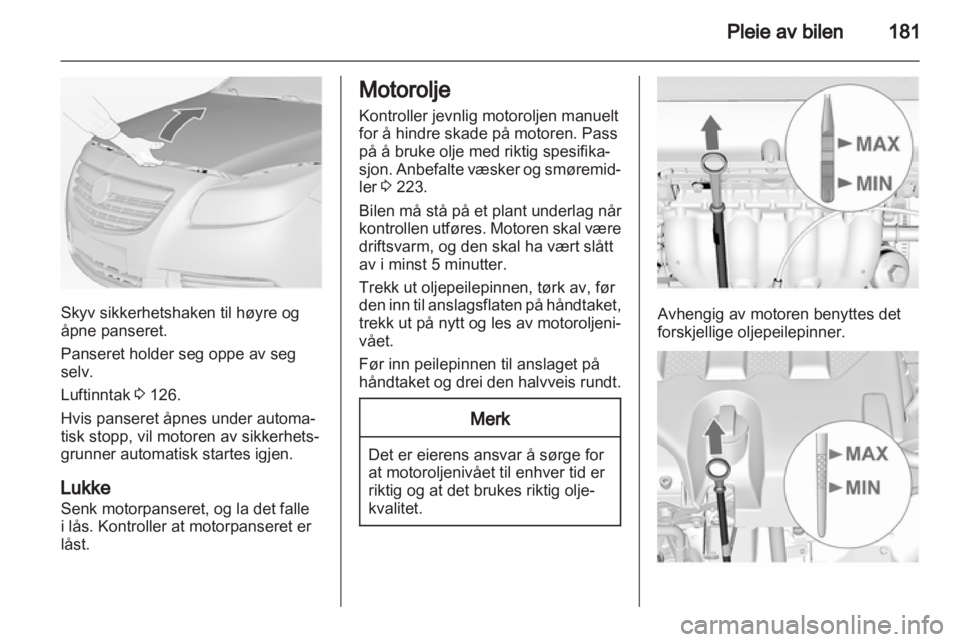 OPEL INSIGNIA 2012.5  Instruksjonsbok 