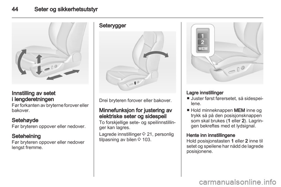 OPEL INSIGNIA 2012.5  Instruksjonsbok 