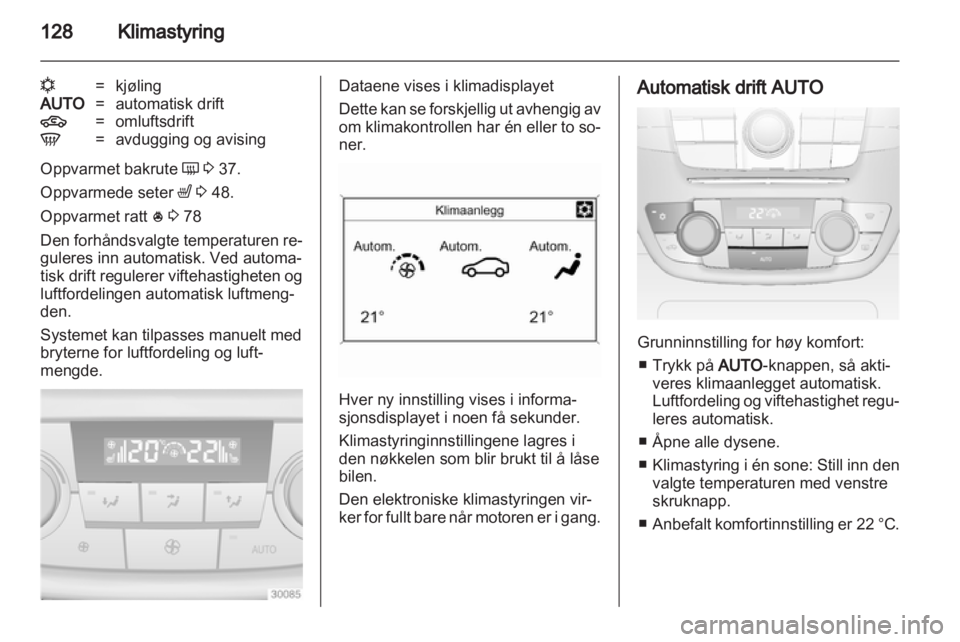 OPEL INSIGNIA 2013  Instruksjonsbok 