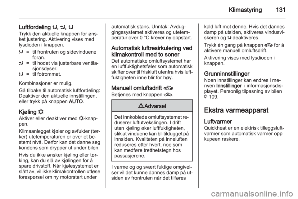 OPEL INSIGNIA 2013  Instruksjonsbok 
