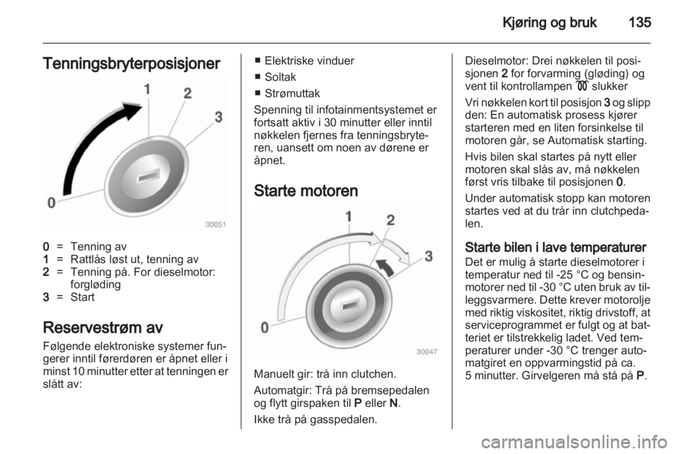 OPEL INSIGNIA 2013  Instruksjonsbok 