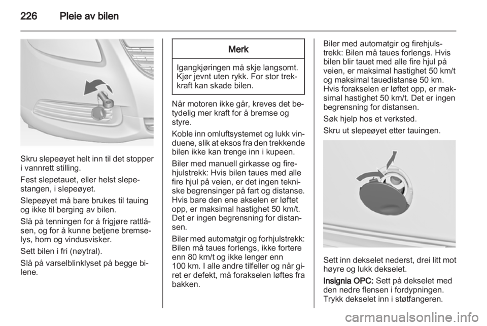 OPEL INSIGNIA 2013  Instruksjonsbok 