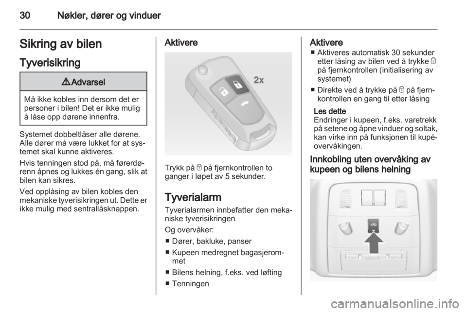 OPEL INSIGNIA 2013  Instruksjonsbok 