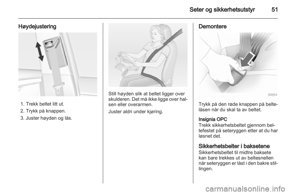 OPEL INSIGNIA 2013  Instruksjonsbok 