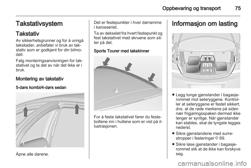 OPEL INSIGNIA 2013  Instruksjonsbok 