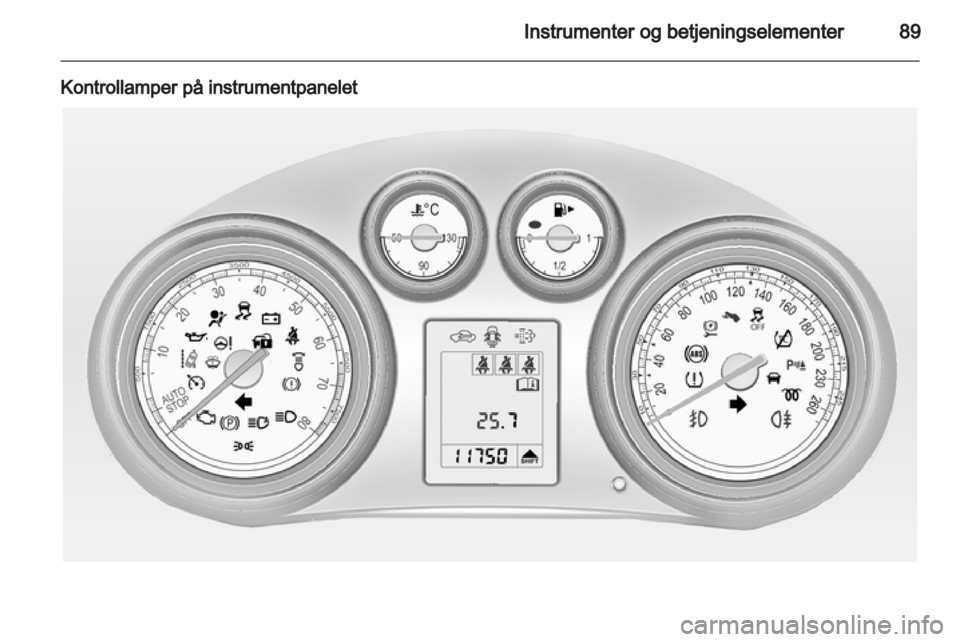 OPEL INSIGNIA 2013.5  Instruksjonsbok 