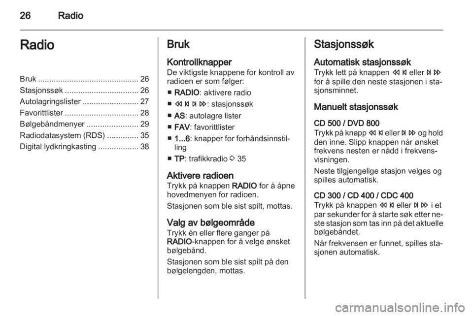 OPEL MERIVA 2011  Brukerhåndbok for infotainmentsystem 