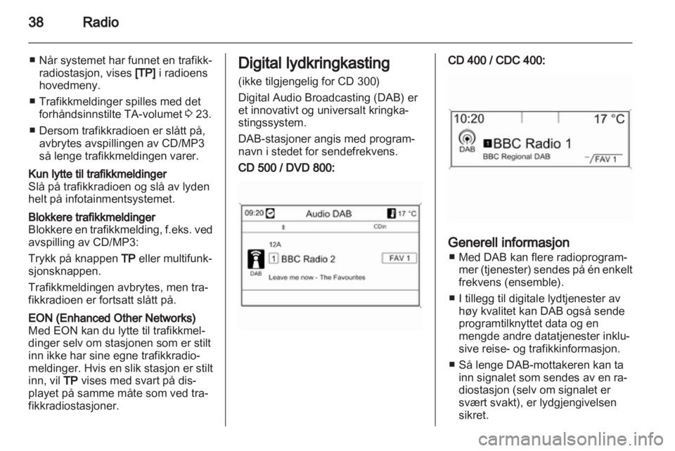 OPEL MERIVA 2011  Brukerhåndbok for infotainmentsystem 