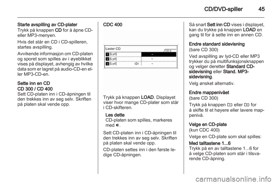 OPEL MERIVA 2011  Brukerhåndbok for infotainmentsystem 